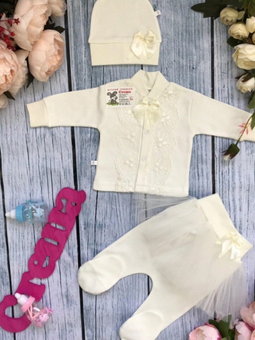 Купить оптом 172. Костюм 3-х предметник "юбка" , хлопок 100 % интерлок в Кызыле