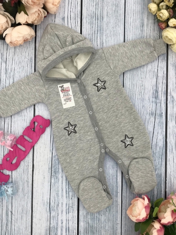 Купить оптом 219-С. Комбинезон ясельный, хлопок 65%, 35% ПЭ, футер с начёсом 62.68,74 в Кызыле